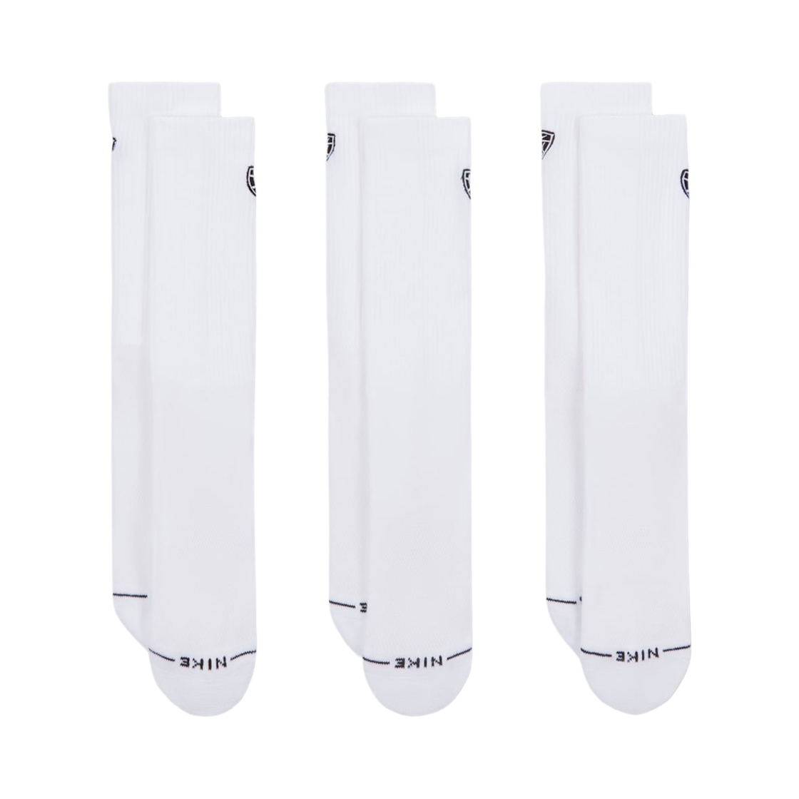 IH8636-901 Nike Everyday Elevated Crew Socks White (3 Pack/Korean Ver.)