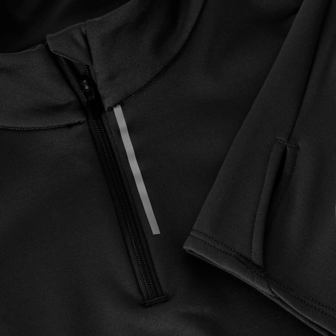 데카트론 여성 하프집 러닝 긴팔 티 런 웜 100 스모크 블랙(DECATHLON Women's Half-Zip Running Long-Sleeved T-Shirt Run Warm 100 Smoked Black) - 8