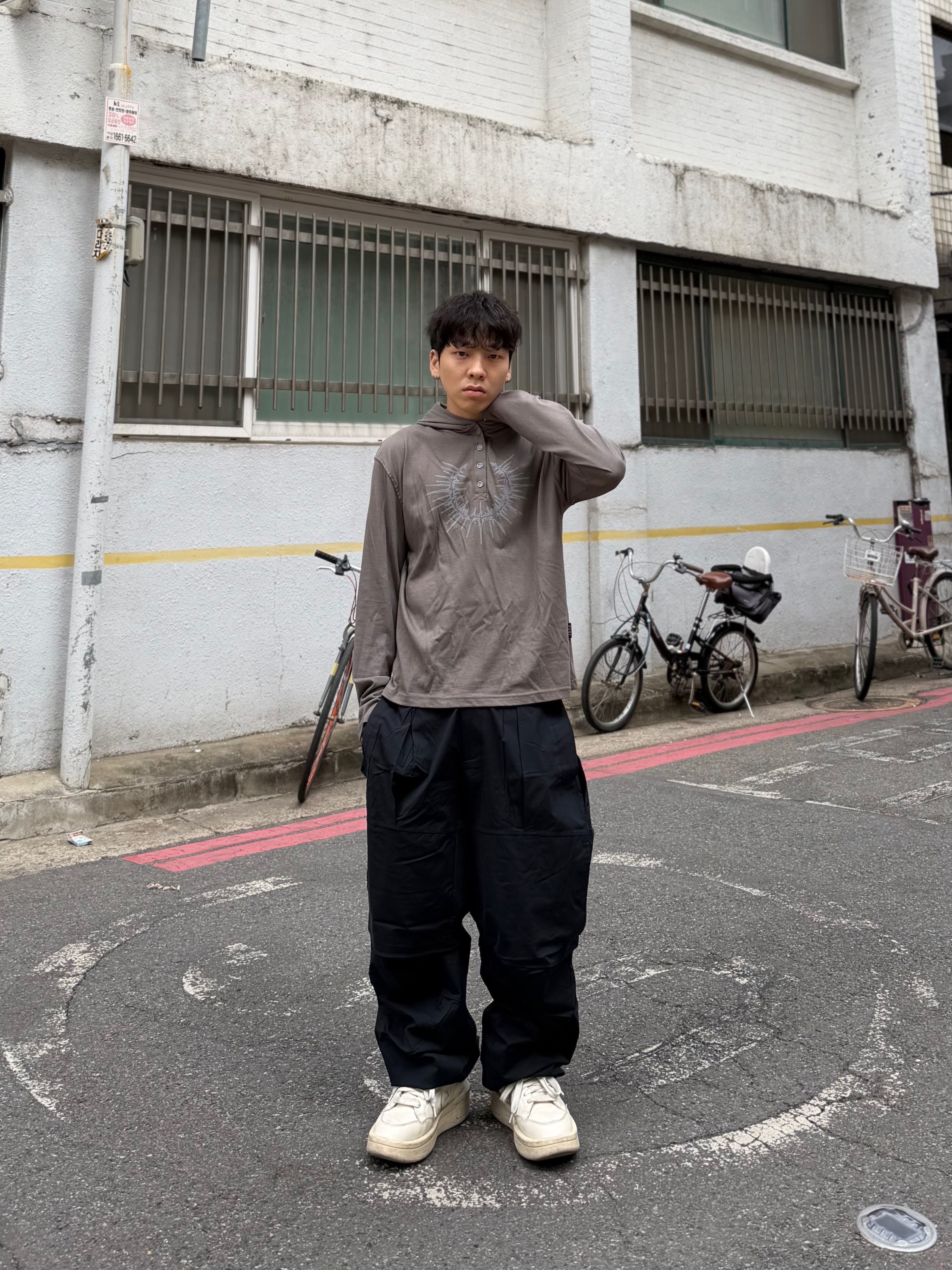 Converse x Drkshdw Turbowpn Egret 착용 스타일 - 5