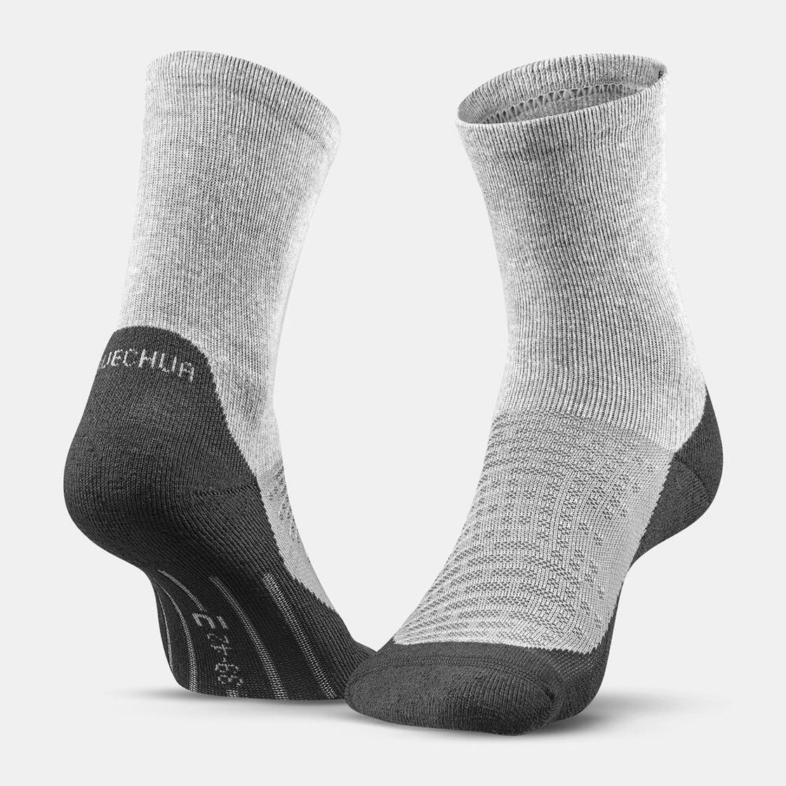 데카트론 등산 장목 양말 2켤레 하이크 100 슬레이트 블루(DECATHLON Hiking High Socks 2 Pairs Hike 100 Slate Blue) - 2