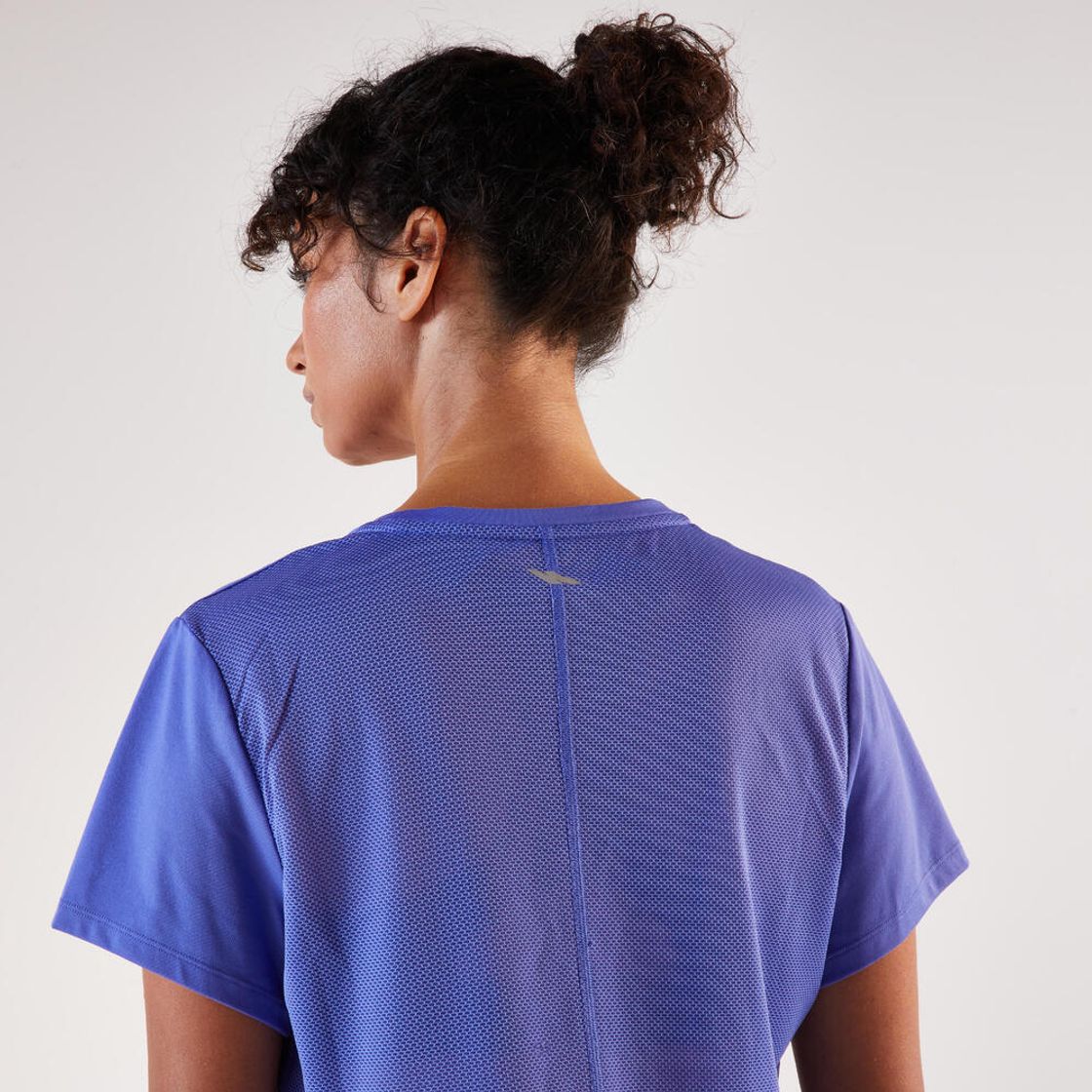 데카트론 여성 러닝 반팔 티 런 드라이 500 스톰 퍼플(DECATHLON Women's Running Short-Sleeved T-Shirt Run Dry 500 Storm Purple) - 4