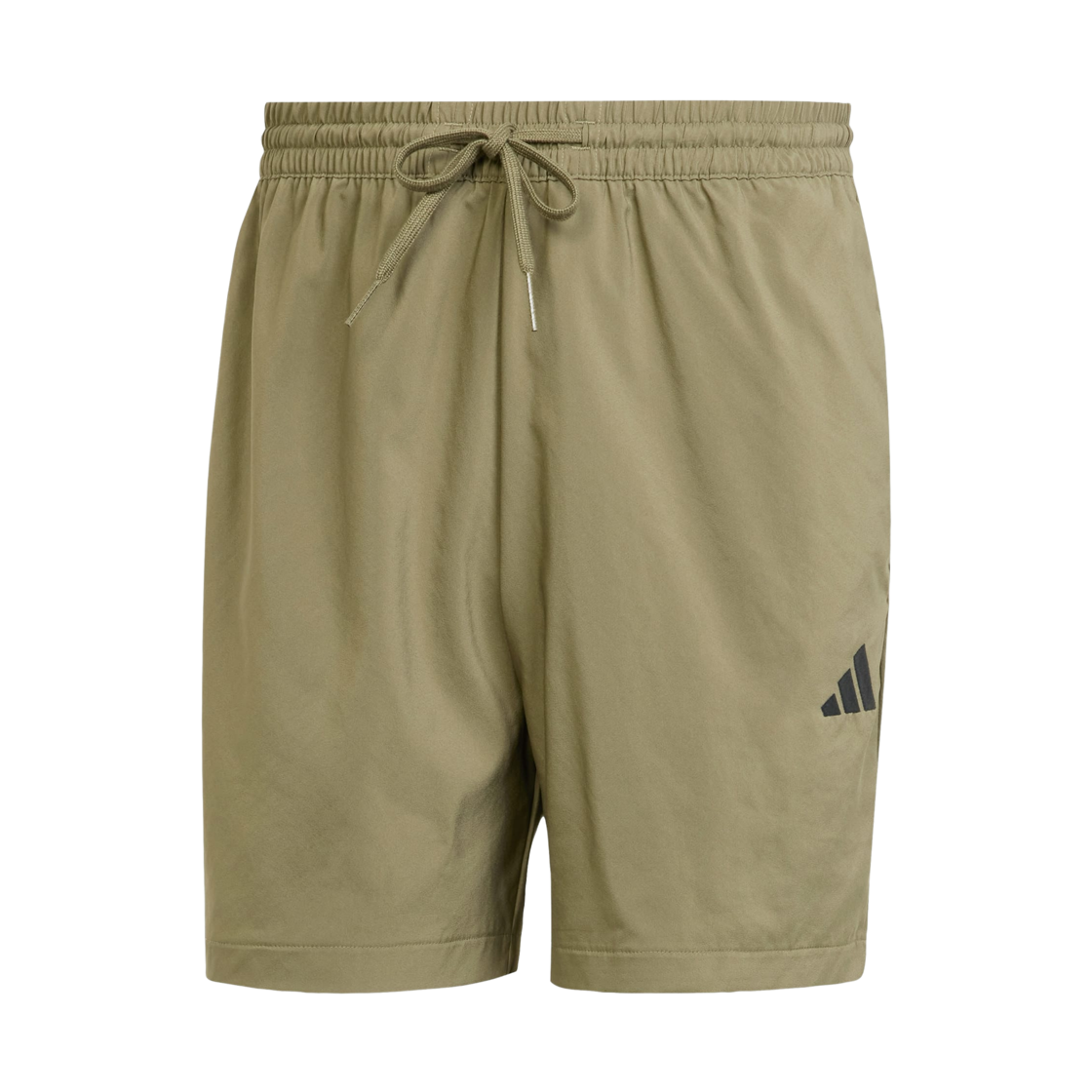 JF1113 Adidas Essentials Small Logo Chelsea Shorts Olive Strata Black - KR Sizing