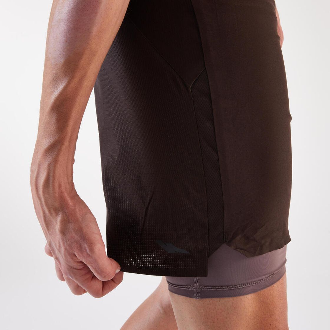 데카트론 남성 9인치 트레일러닝 투인원 쇼츠 런 울트라 900 카카오 브라운(DECATHLON Men's 9" Trail Running 2-in-1 Shorts Run Ultra 900 Cacao Brown) - 6
