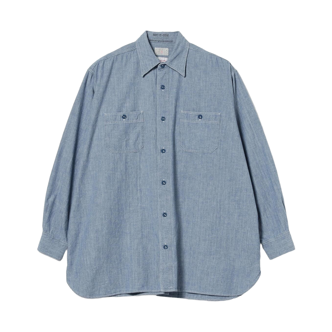 11-11-6614-086 Beams Japan x Buzz Rickson's Chambray Shirt Blue