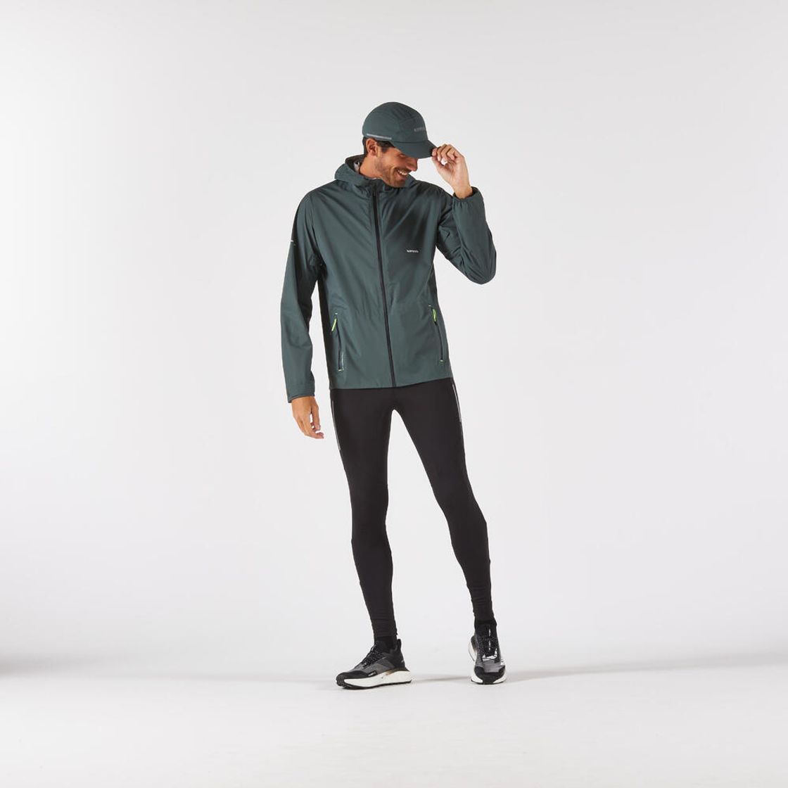 데카트론 러닝 5패널 발수 캡 모자 스모크 그린(DECATHLON Running 5-Panel Water-Repellent Cap Smoked Green) - 7