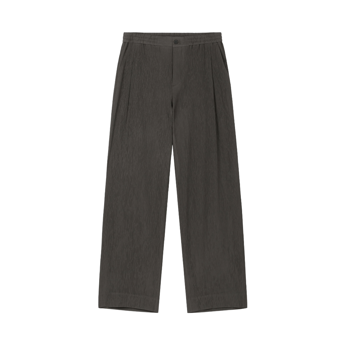 티엔지티 키노시타 시어서커 세미 와이드 팬츠 카키(TNGT Kinoshita Seersucker Semi-Wide Pants Khaki)