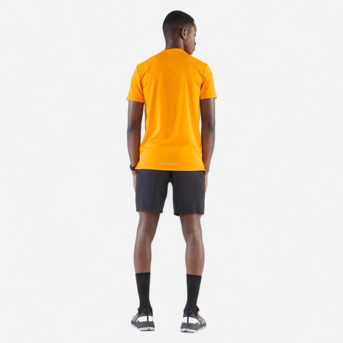 데카트론 남성 8인치 러닝 경량 쇼츠 런 드라이 플러스 500 스모크 블랙(DECATHLON Men's 8" Running Lightweight Shorts Run Dry Plus 500 Smoke Black) - 7