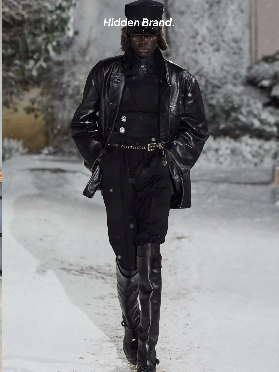 Enfants Riches Deprimes Violator Jacket Black, Enfants Riches Deprimes Distressed Raw Hem Leather Flare Jeans Black Sand 착용 스타일 - 4