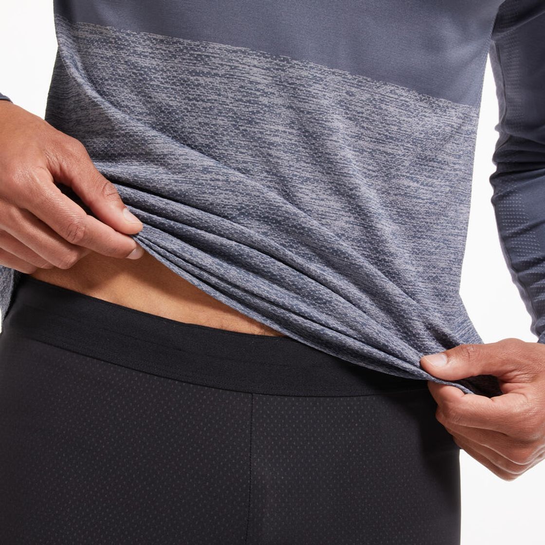 데카트론 남성 러닝 타이츠 런 드라이 500 스모크 블랙(DECATHLON Men's Running Tights Run Dry 500 Smoke Black) - 6