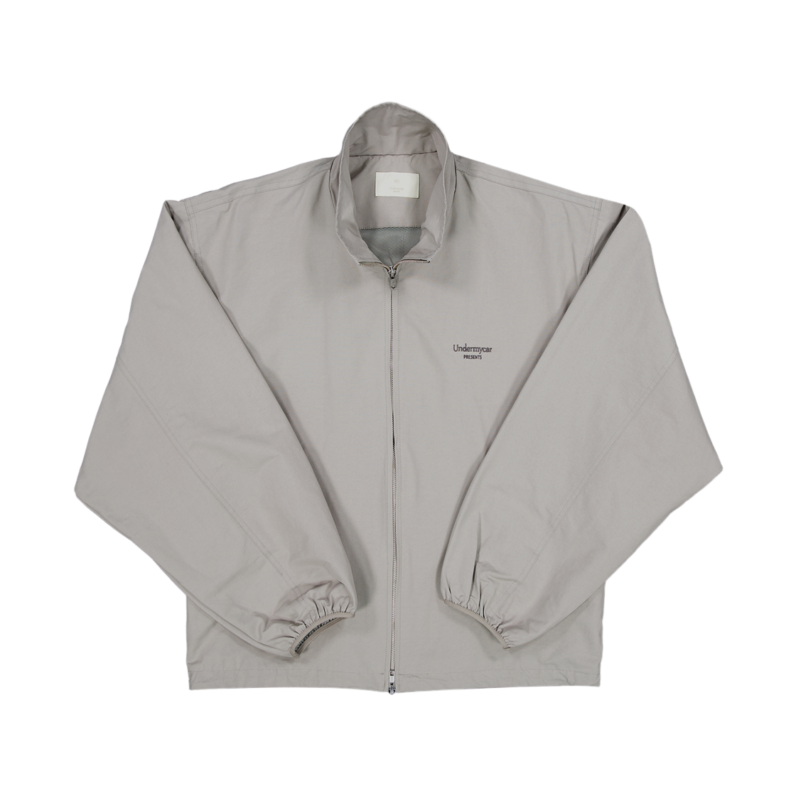 언더마이카 무.177 클래식 로고 벌룬 윈드브레이커 집업 베이지(Undermycar Mu.177 Classic Logo Balloon Windbreaker Zip-up Beige) - 4