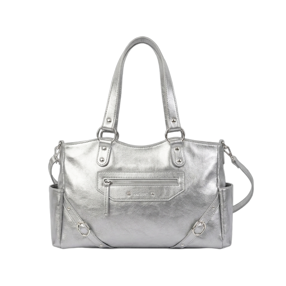 아노에틱 스터드 링 백 실버(Anoetic Stud Ring Bag Silver)
