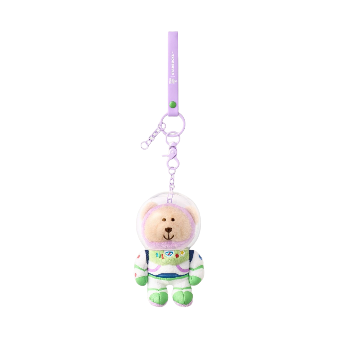 스타벅스 x 토이 스토리 5 MD 버즈 베어리스타 키체인 퍼플(Starbucks x Toy Story 5 MD Buzz Bearista Keychain Purple)