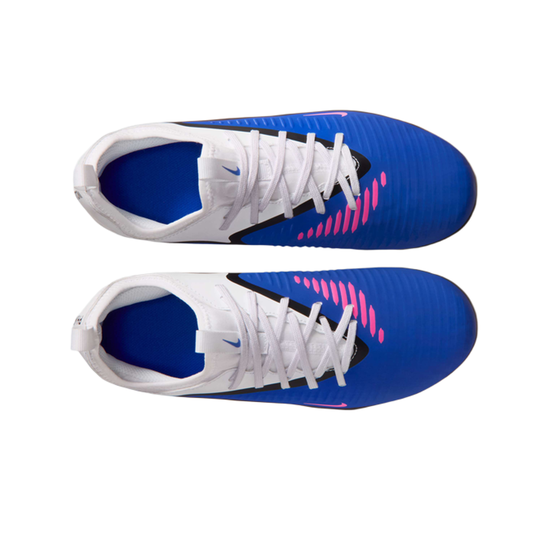 (JR) 나이키 팬텀 6 로우 아카데미 FG/MG 레이서 블루 화이트((JR) Nike Phantom 6 Low Academy FG/MG Racer Blue White) - 2