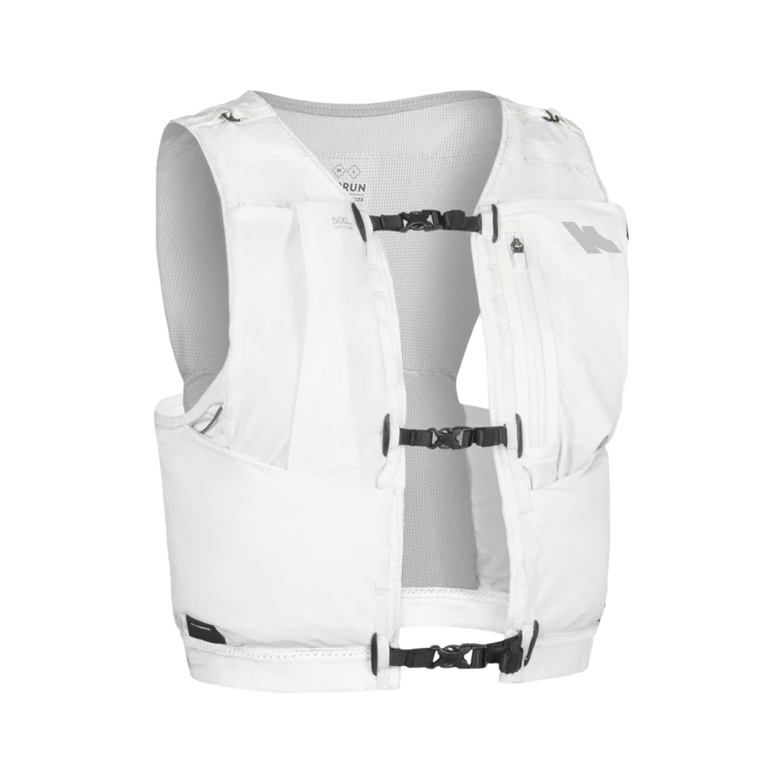 데카트론 경량 트레일 러닝 조끼 5L 코튼 화이트(DECATHLON Lightweight Trail Running Vest 5L Cotton White)