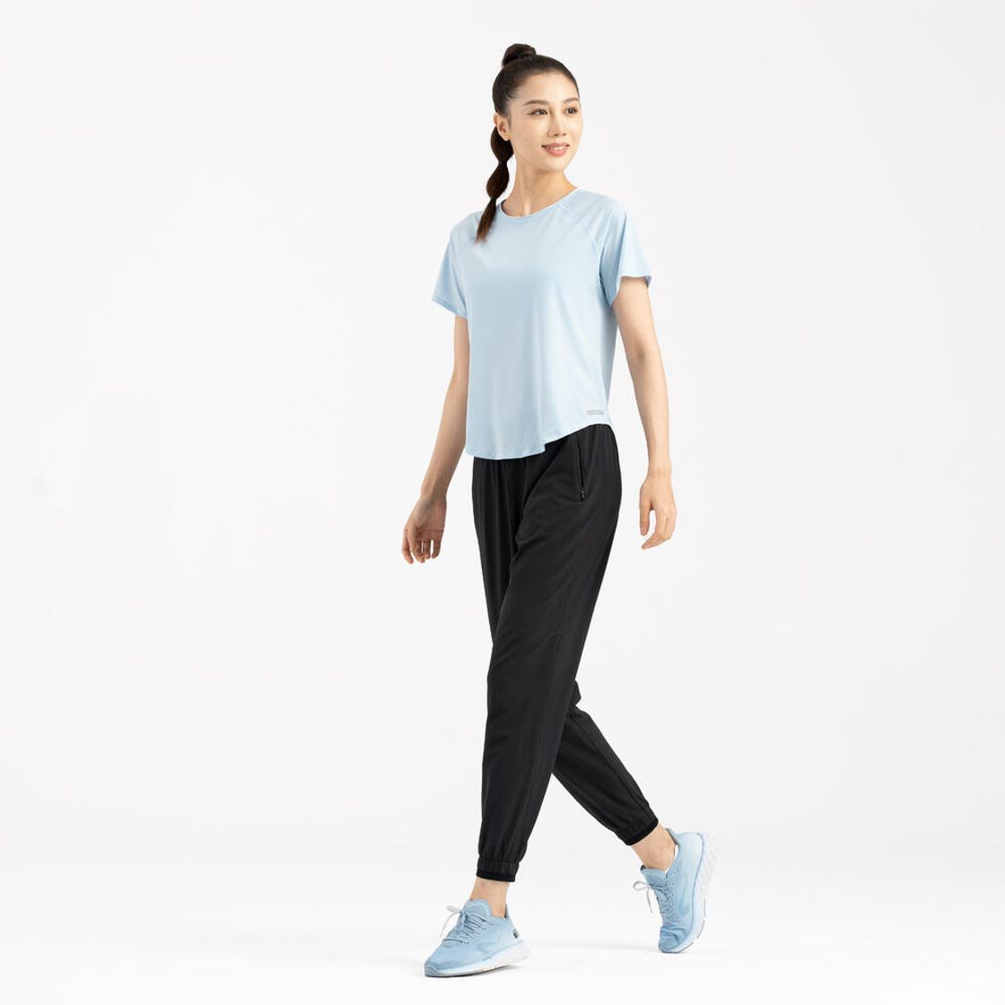 데카트론 여성 러닝 바지 런 드라이 100 스모크 블랙(DECATHLON Women's Running Pants Run Dry 100 Smoked Black) - 6