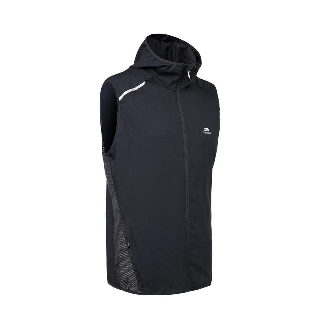 데카트론 남성 러닝 윈드 조끼 런 100 스모크 블랙(DECATHLON Men's Running Wind Vest Run 100 Smoke Black) - 4