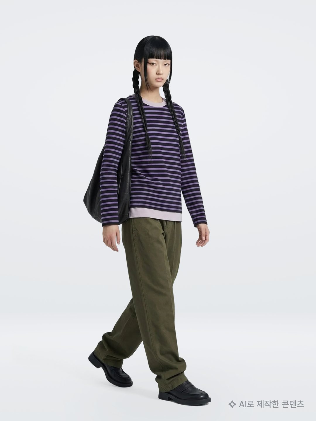 (W) Pleats Please Issey Miyake Mist July Top Dark Blue, sayuu Wool Lounge Maxi Skirt Brown 착용 스타일 - 8