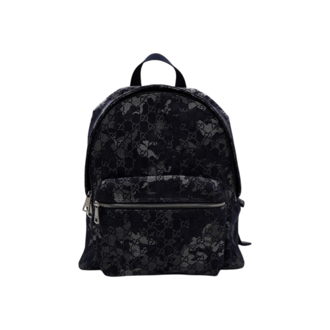ITL9JAG9IVAB Gucci Dark Blue GG Logo Canvas Denim Men Backpack