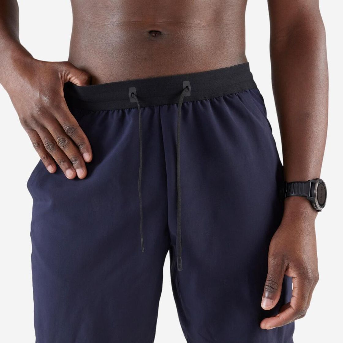 데카트론 남성 8인치 러닝 경량 쇼츠 런 드라이 플러스 500 아스팔트 블루(DECATHLON Men's 8" Running Lightweight Shorts Run Dry Plus 500 Asphalt Blue) - 4
