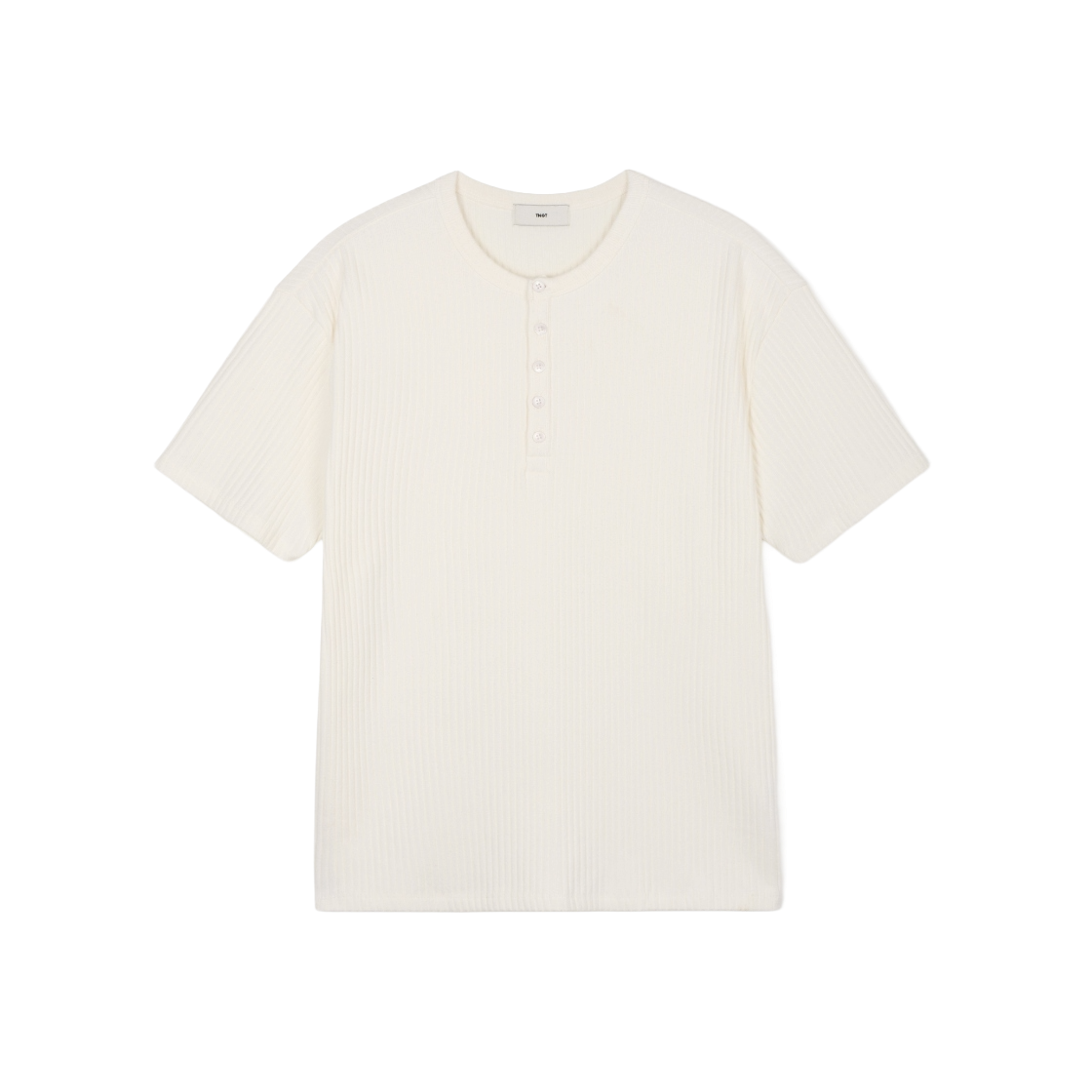 티엔지티 헨리넥 티셔츠 아이보리(TNGT Henley Tee Ivory) - 1