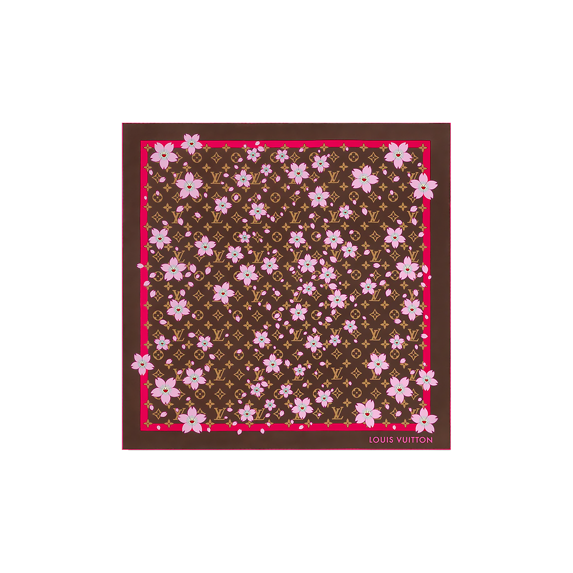 ITMLNE42HW9W Louis Vuitton LV x TM Monogram Cherry Blossom Square 70 Scarf M96102