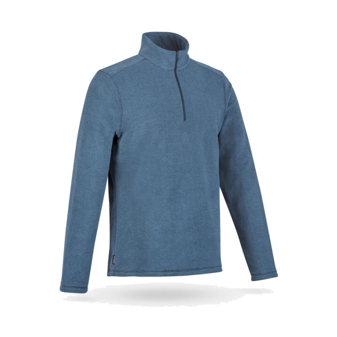8670150 DECATHLON Men’s Half-Zip Mountain Hiking Fleece MH100 Steel Blue
