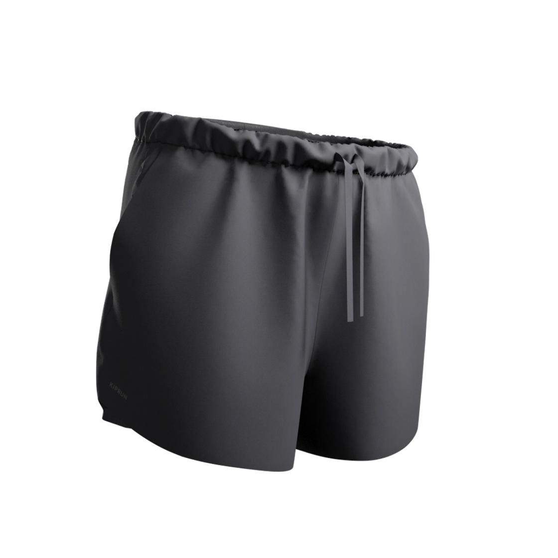 8852986 DECATHLON Women's 3" Running Lightweight Shorts Run Dry 500 Smoke Black