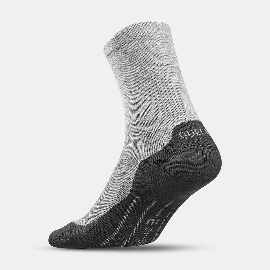 데카트론 등산 장목 양말 2켤레 하이크 100 슬레이트 블루(DECATHLON Hiking High Socks 2 Pairs Hike 100 Slate Blue) - 6