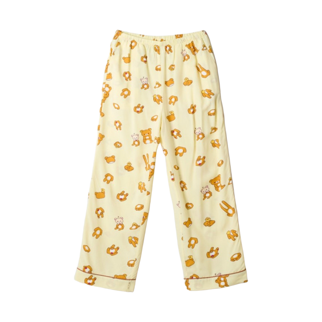스파오 x 리락쿠마 쿠마들의 자유시간 롱슬리브 파자마 옐로우(Spao x Rilakkuma Kuma’s Free Time Long Sleeve Pajama Yellow) - 4