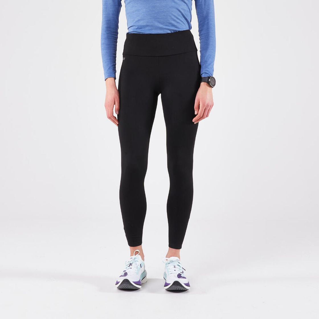 데카트론 여성 러닝 보온 레깅스 런 100 스모크 블랙(DECATHLON Women's Running Warm Leggings Run 100 Smoked Black) - 6