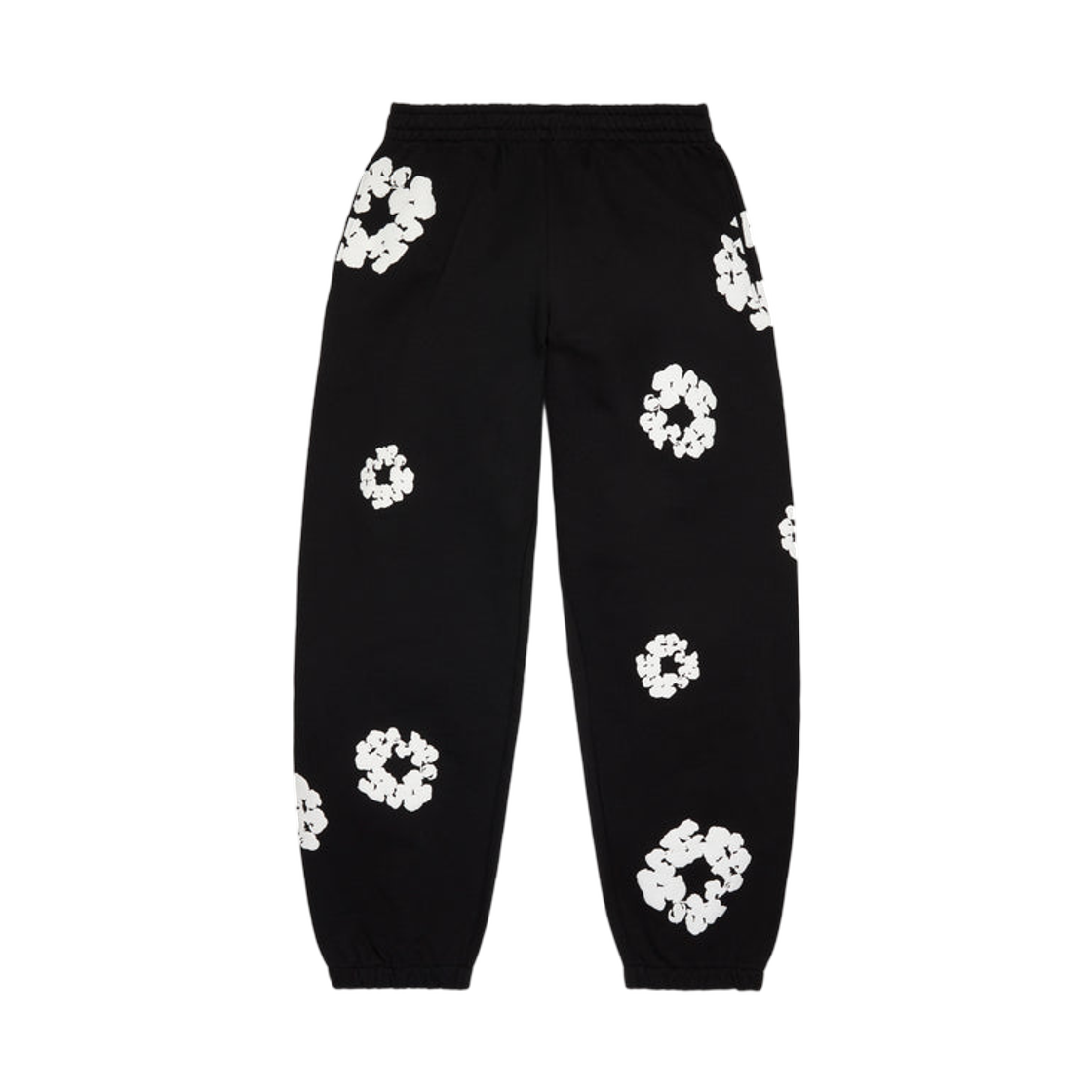 데님 티어스 코튼 리쓰 스웨트팬츠 블랙(Denim Tears Cotton Wreath Sweatpants Black)