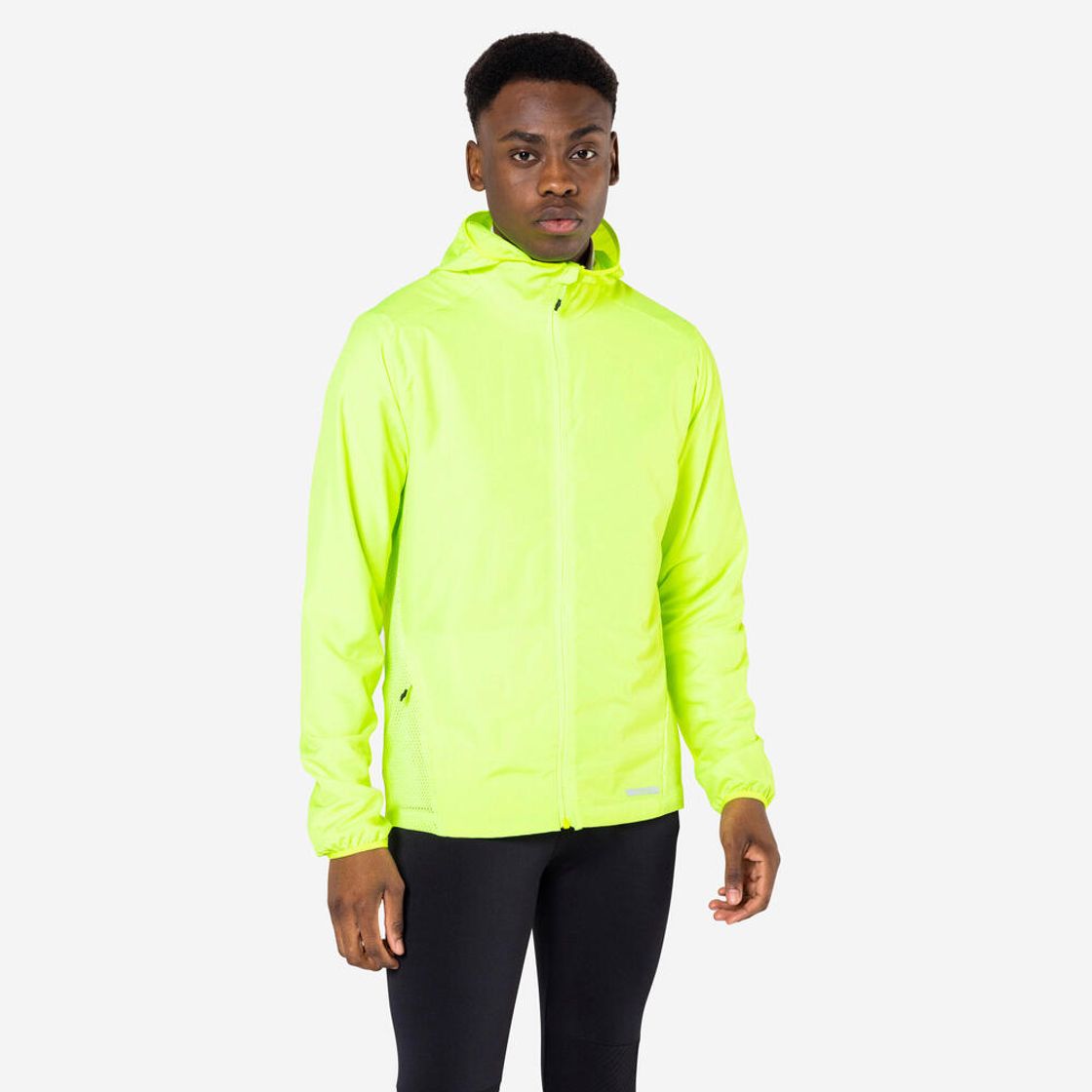 데카트론 남성 러닝 형광 윈드 자켓 런 100 플루오 애시드 옐로우(DECATHLON Men's Running High-Visibility Wind Jacket Run 100 Fluorescent Acid Yellow) - 6