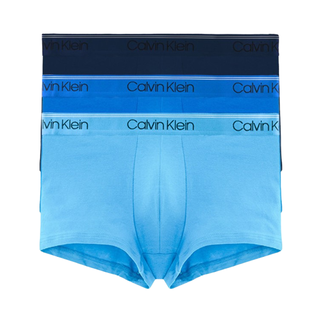 NB2569400 Calvin Klein Micro Stretch 3-pack Low Rise Trunks Navy Blue
