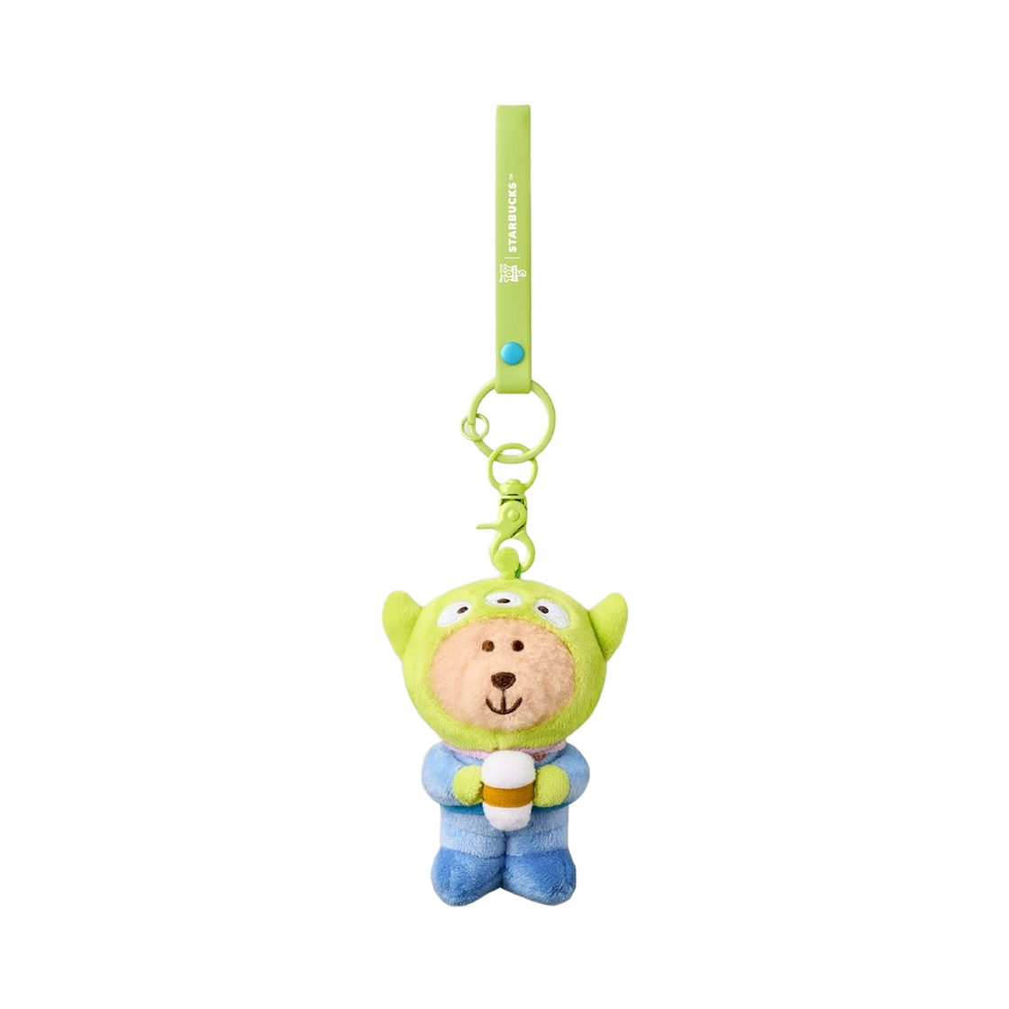 스타벅스 x 토이 스토리 5 MD 알린 베어리스타 키체인 그린(Starbucks x Toy Story 5 MD Alien Bearista Keychain Green)