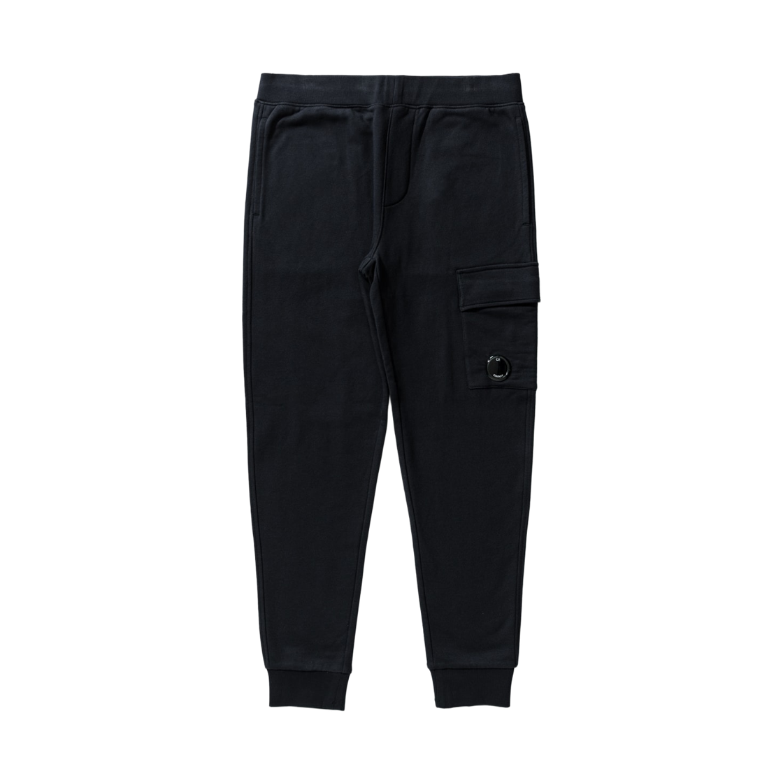11CMSP057A005086W888 C.P. Company Logo Plaque Sweatpants Total Eclipse Blue - 21FW