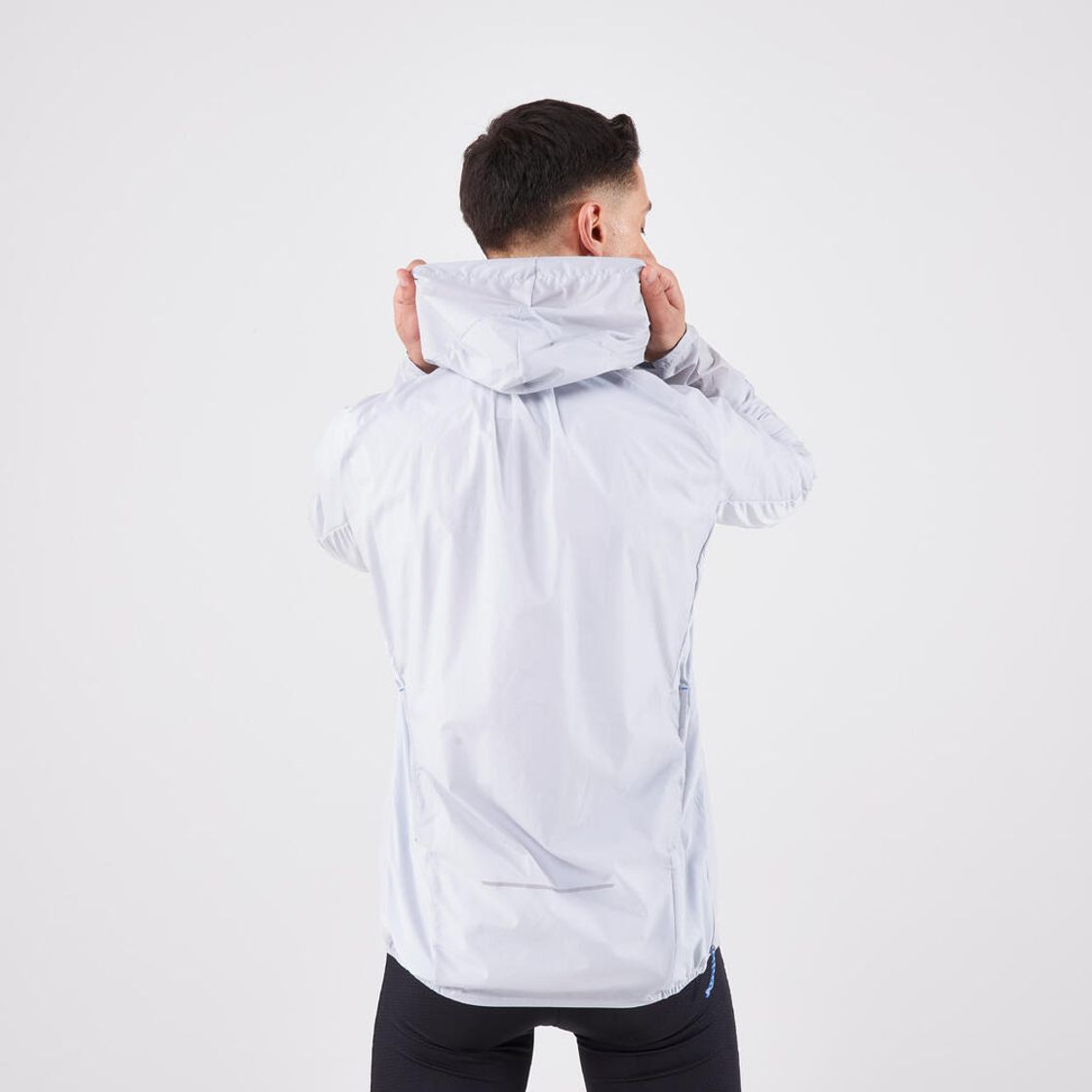 데카트론 남성 트레일 러닝 윈드 재킷 런 900 실버 그레이(DECATHLON Men's Trail Running Wind Jacket Run 900 Silver Grey) - 2