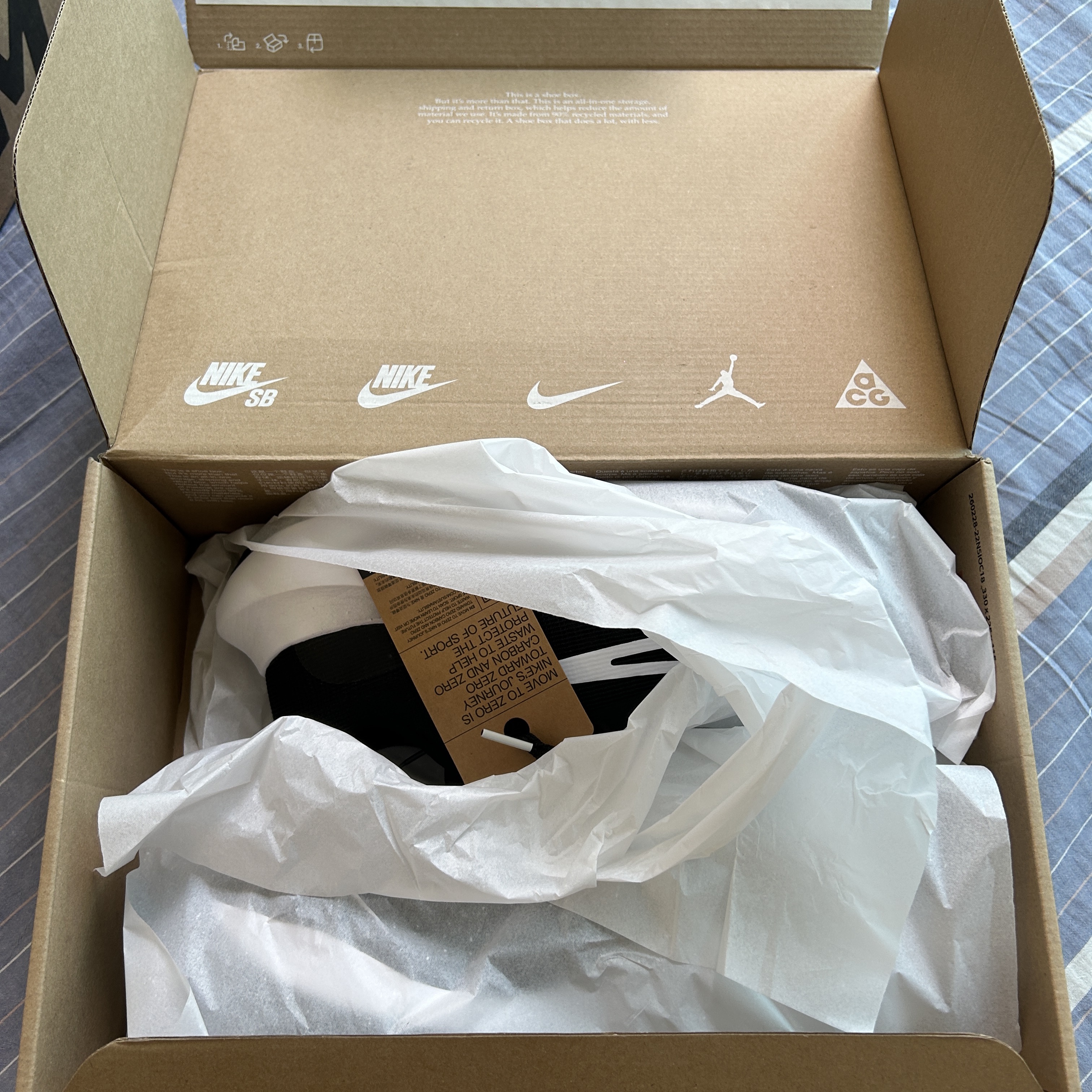 Nike Zoom Fly 5 Black White 착용 스타일 - 2