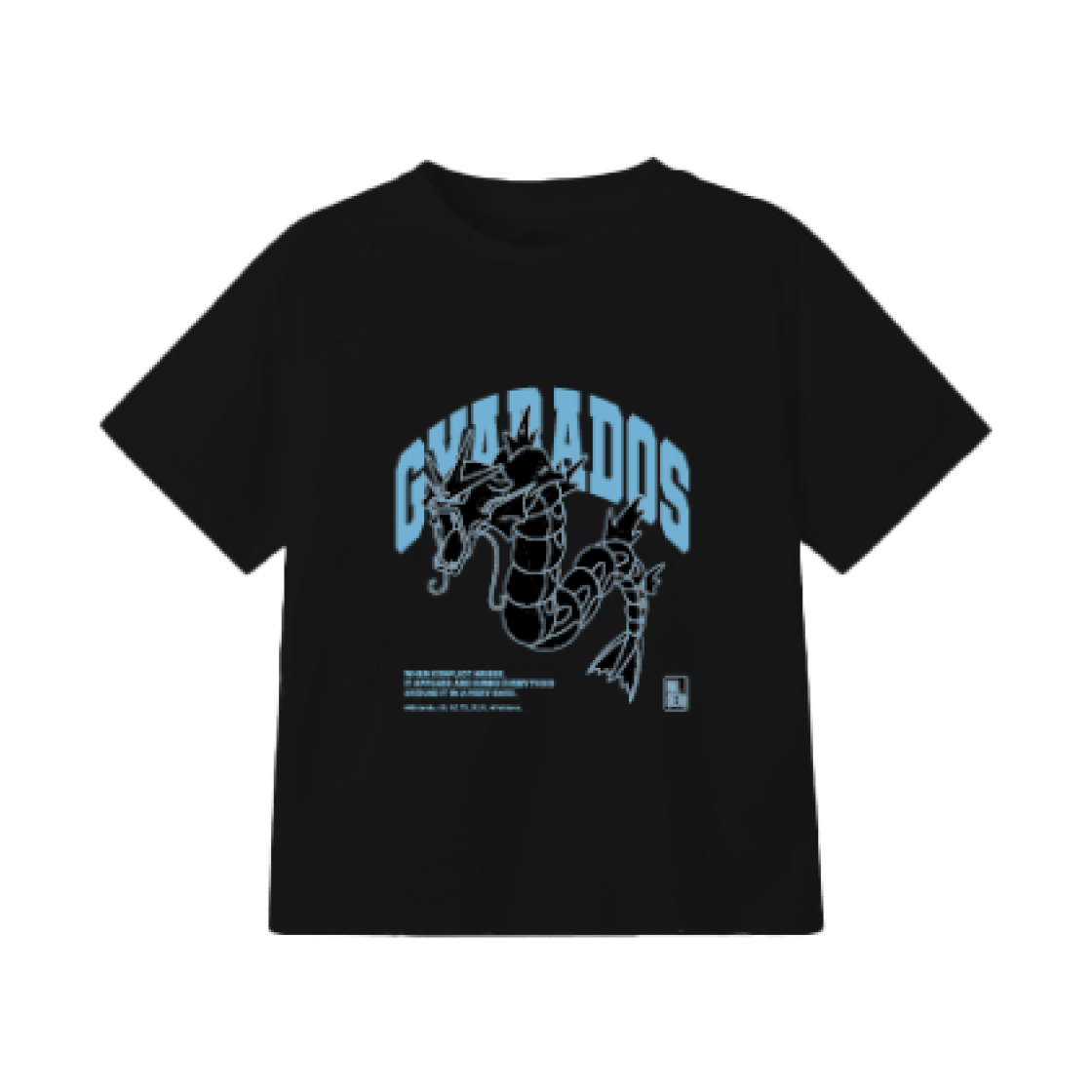 (키즈) 스파오 x 포켓몬 잉어킹 반팔티셔츠 블랙((Kids) Spao x Pokemon Magikarp Short Sleeve T-Shirt Black) - 1