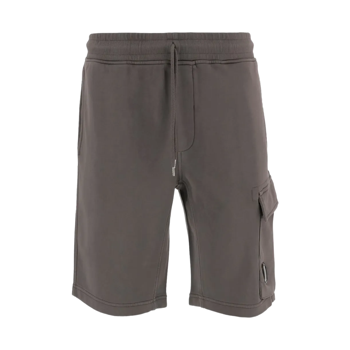 C.P. 컴퍼니 코튼 다이애그널 플리스 카고 스웨트쇼츠 건메탈 그레이 - 26SS(C.P. Company Cotton Diagonal Fleece Cargo Sweatshorts Gunmetal Grey - 26SS) - 1