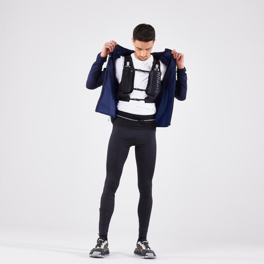 데카트론 남성 트레일 러닝 윈드 재킷 런 900 스틸 블루(DECATHLON Men's Trail Running Wind Jacket Run 900 Steel Blue) - 2