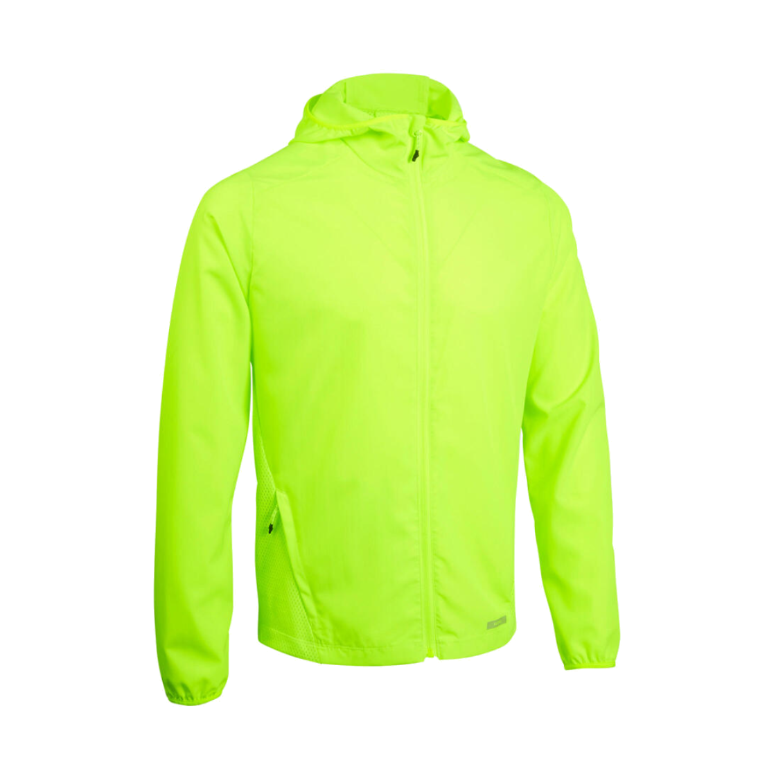 데카트론 남성 러닝 형광 윈드 자켓 런 100 플루오 애시드 옐로우(DECATHLON Men's Running High-Visibility Wind Jacket Run 100 Fluorescent Acid Yellow)