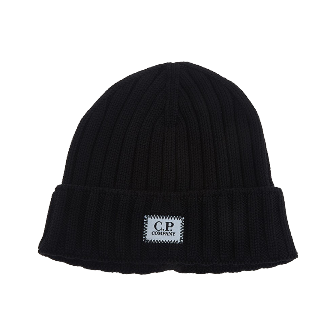 C.P. 컴퍼니 로고 울 비니 블랙 - 21FW(C.P. Company Logo Wool Beanie Black - 21FW)