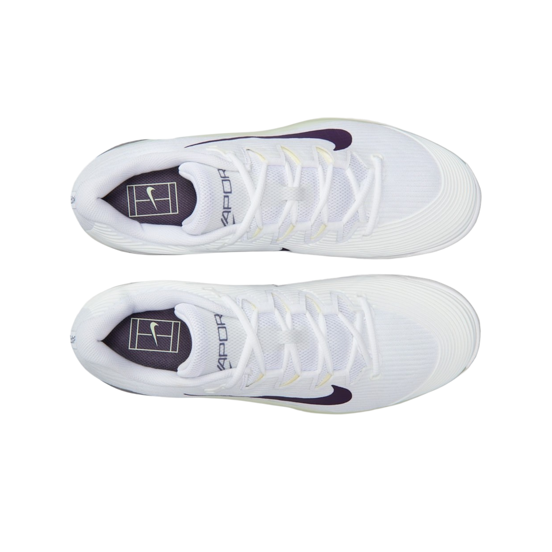 나이키 코트 에어 줌 베이퍼 12 HC 화이트 볼트 틴트(Nike Court Air Zoom Vapor 12 HC White Volt Tint) - 2