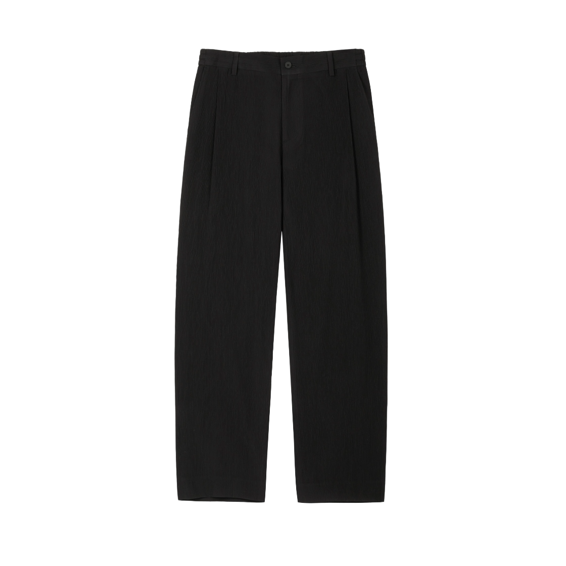 티엔지티 키노시타 시어서커 테이퍼드 팬츠 블랙(TNGT Kinoshita Seersucker Tapered Pants Black)
