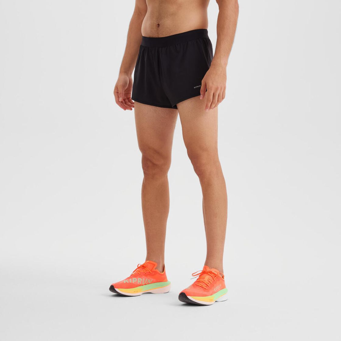 데카트론 남성 3인치 러닝 쇼츠 500 스플릿(브리프 내장) 스모크 블랙(DECATHLON Men's 3" Running Shorts 500 Split (Built-in Briefs) Smoke Black) - 8