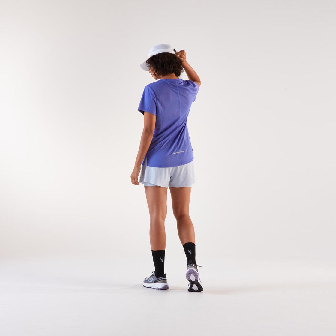 데카트론 여성 러닝 반팔 티 런 드라이 500 스톰 퍼플(DECATHLON Women's Running Short-Sleeved T-Shirt Run Dry 500 Storm Purple) - 8