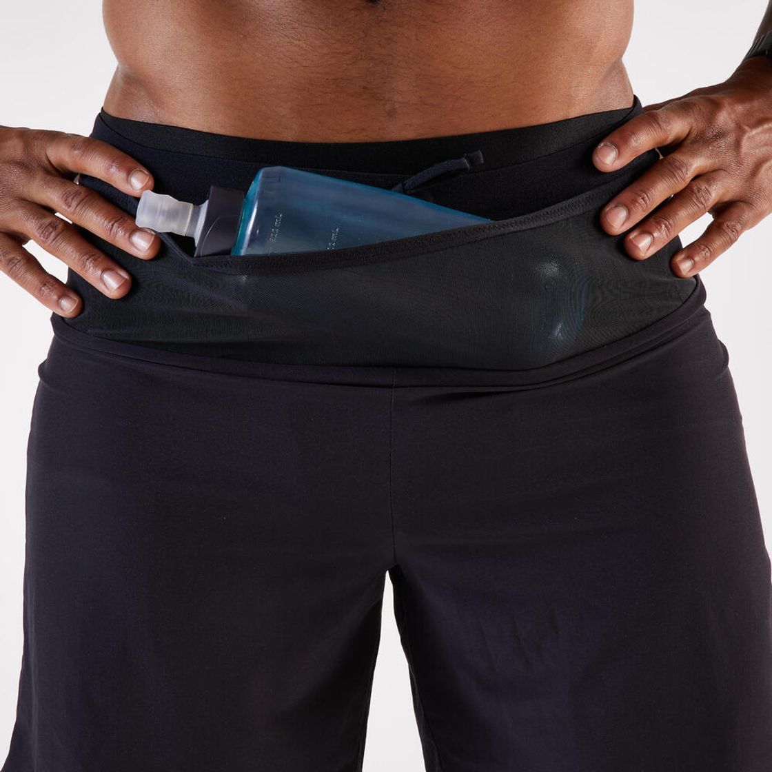 데카트론 남성 9인치 트레일러닝 투인원 쇼츠 런 울트라 900 스모크 블랙(DECATHLON Men's 9" Trail Running 2-in-1 Shorts Run Ultra 900 Smoke Black) - 5