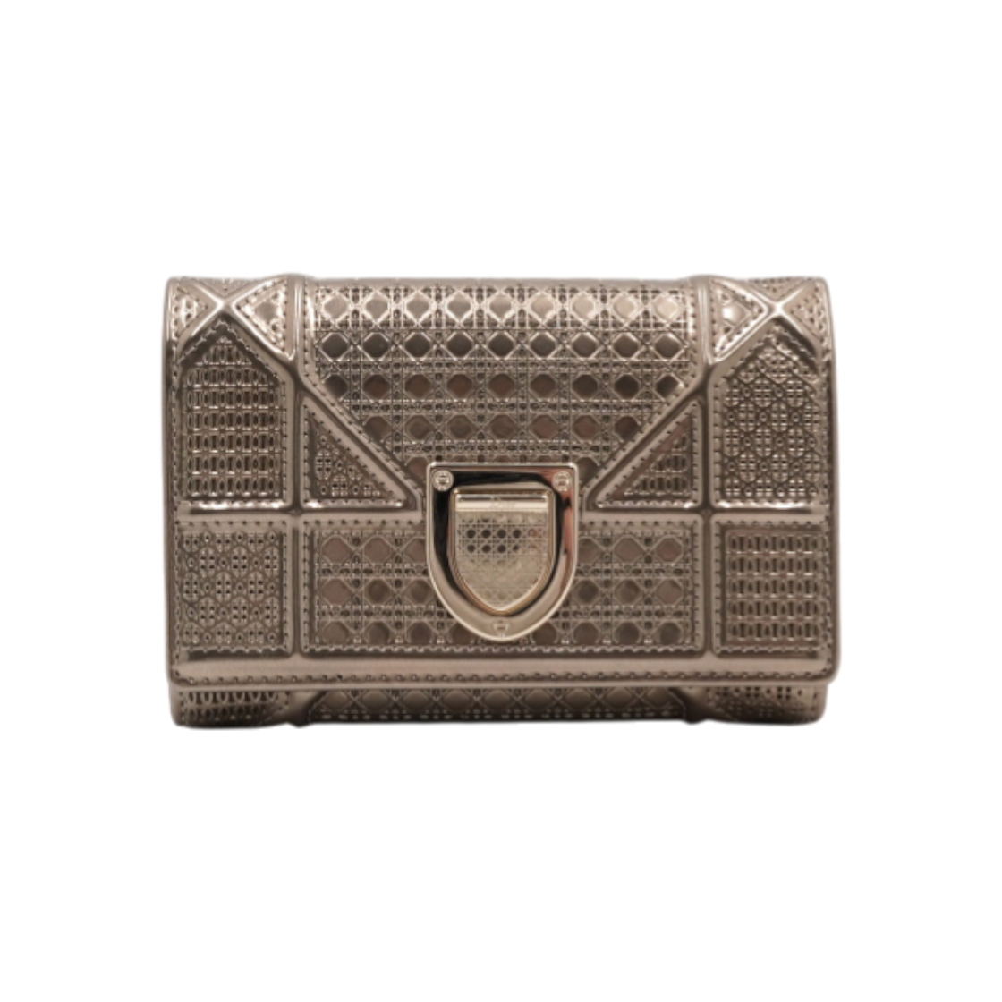 ITSI2CWTGUJN Dior S06170SKN Patent Gold Micro Cannage Wallet