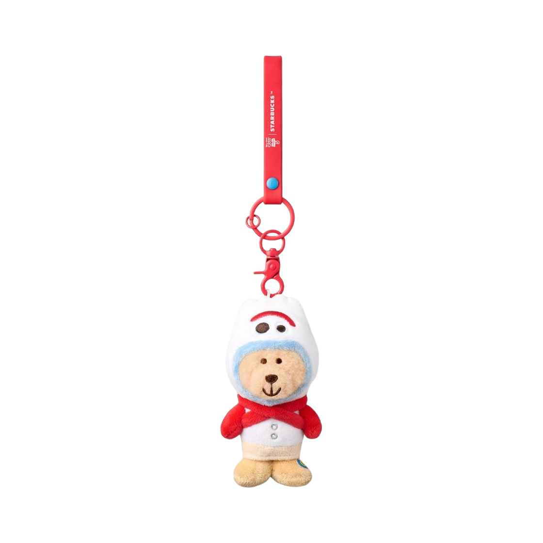 스타벅스 x 토이 스토리 5 MD 포키 베어리스타 키체인 레드(Starbucks x Toy Story 5 MD Porky Bearista Kechain Red)