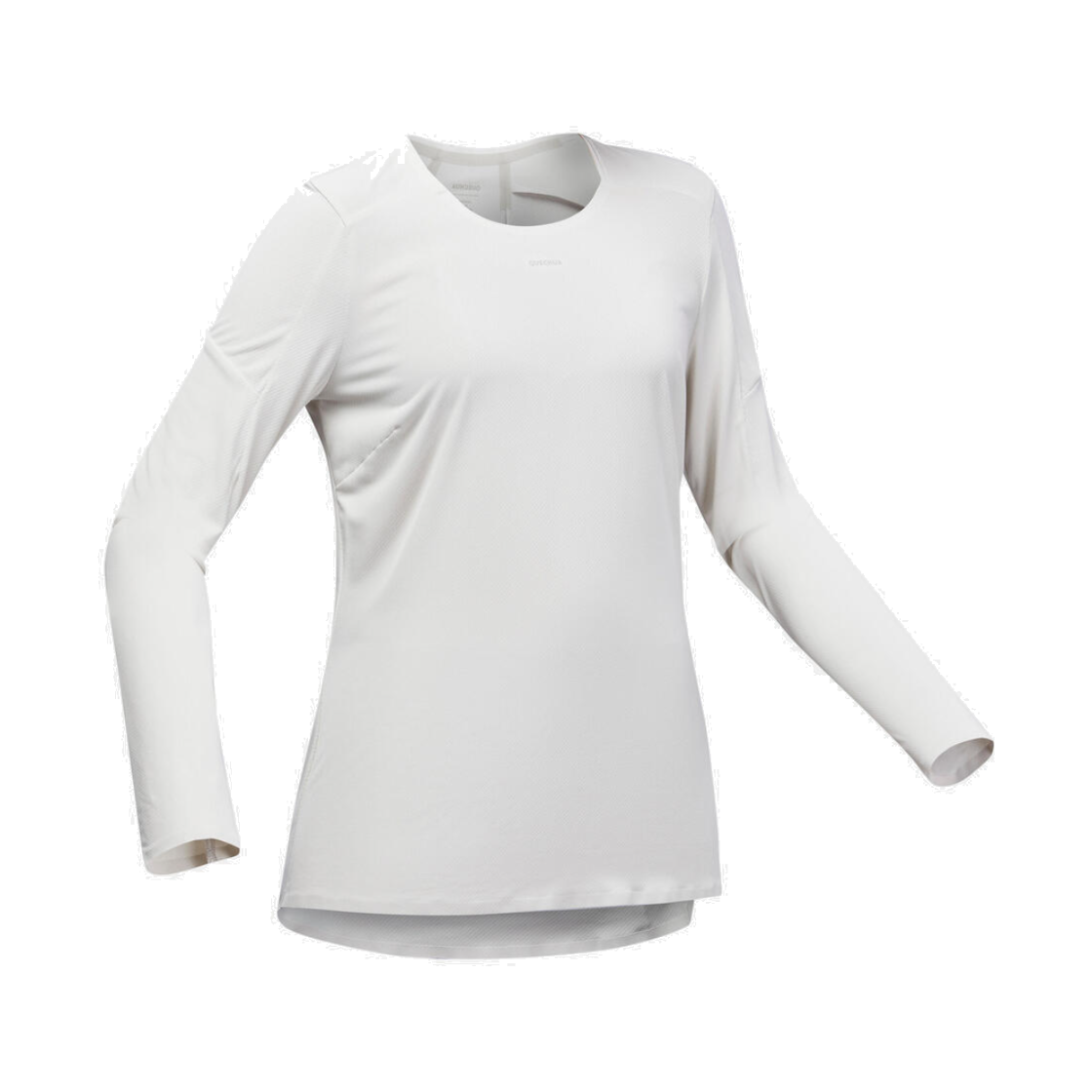 8843939 DECATHLON Women's Hiking Long-Sleeved Base Layer MH500 Pearl Beige